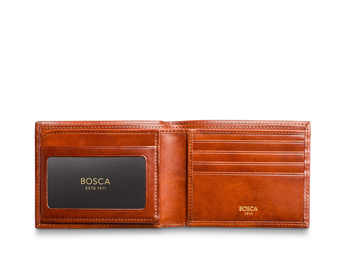 Old Leather Bifold With Card / I.D. Flap