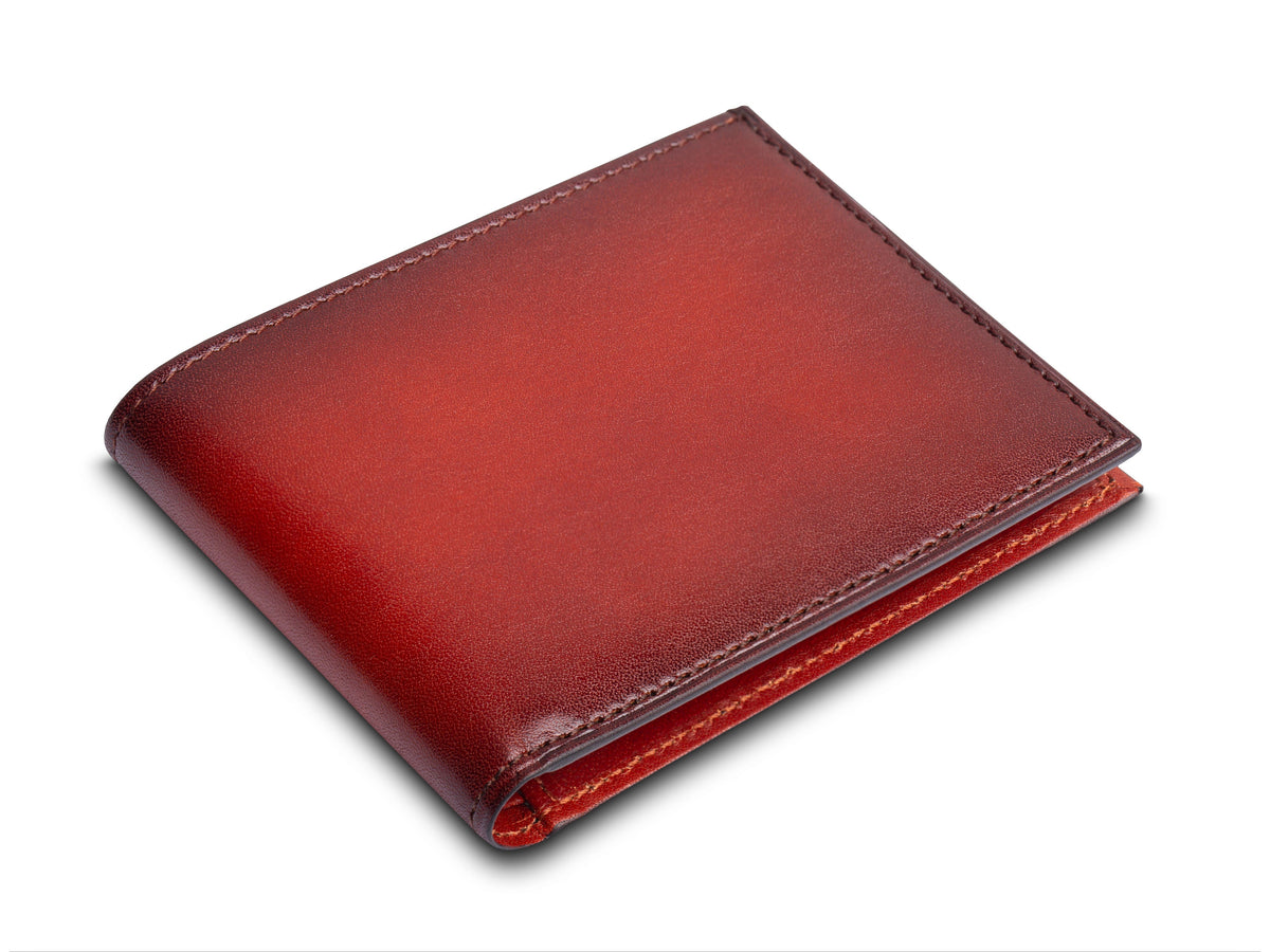 Smoked Old Leather Small Bifold Wallet