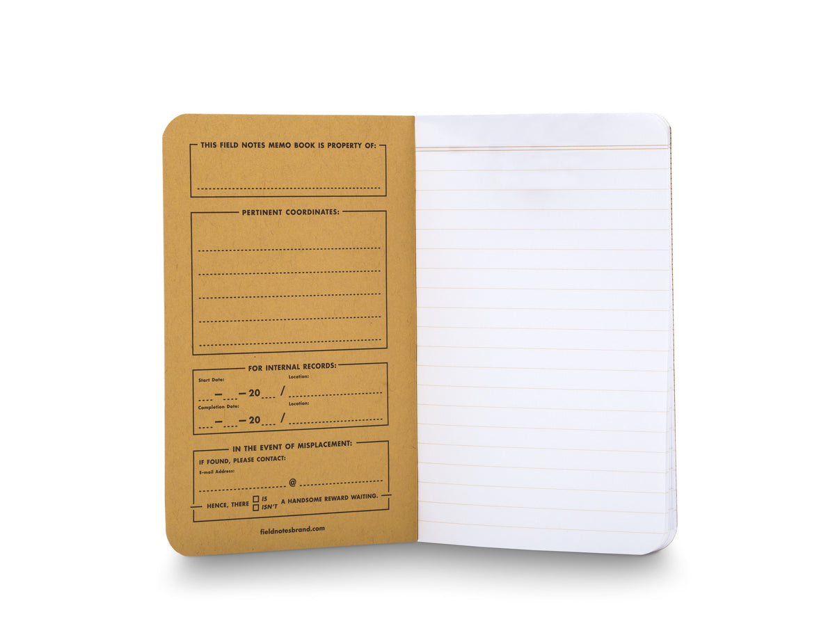 Field Notes Kraft Memo Book (3 Pack)