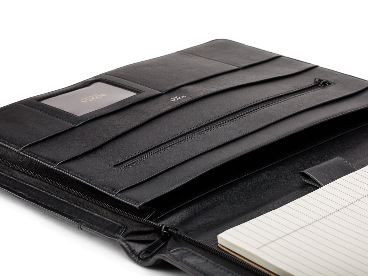 Nappa Vitello Deluxe Zip Around Portfolio Organizer