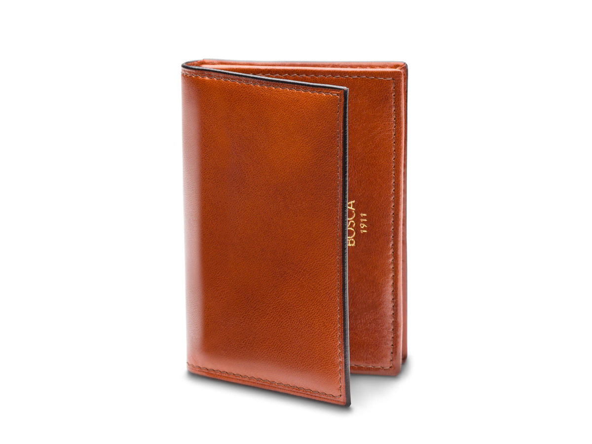 Old Leather Full Gusset, 2 Pkt Card Case W/ I.D.