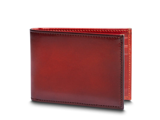 Smoked Old Leather Small Bifold Wallet