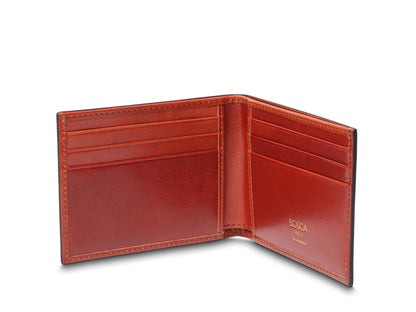 Smoked Old Leather Small Bifold Wallet