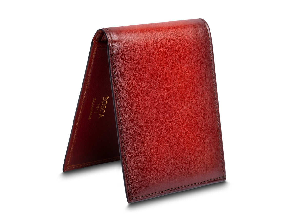 Smoked Old Leather Small Bifold Wallet