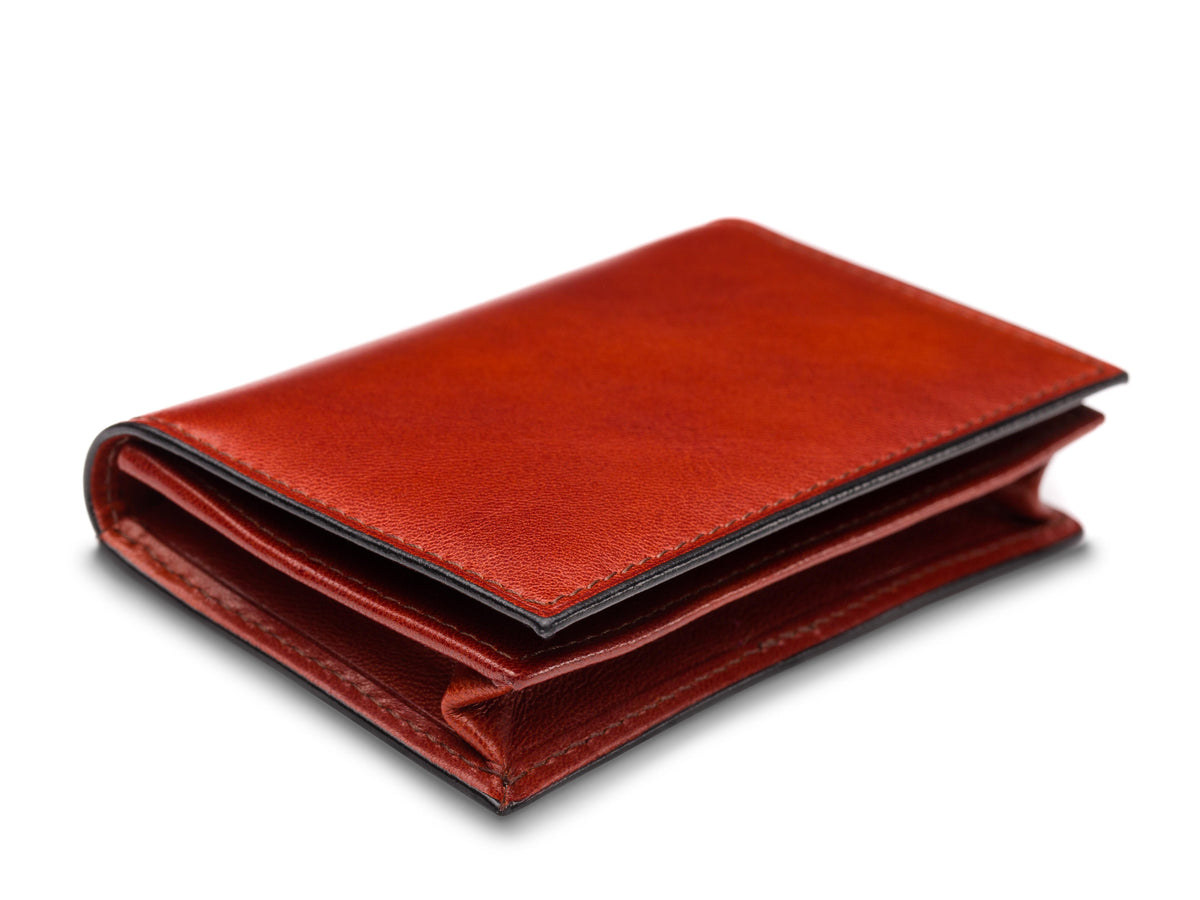 Italia Old Leather Full Gusset Card Case W/ I.D.