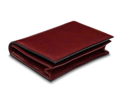 Italia Old Leather Full Gusset Card Case W/ I.D.