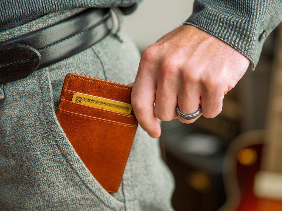 Old Leather Italia Front Pocket Wallet