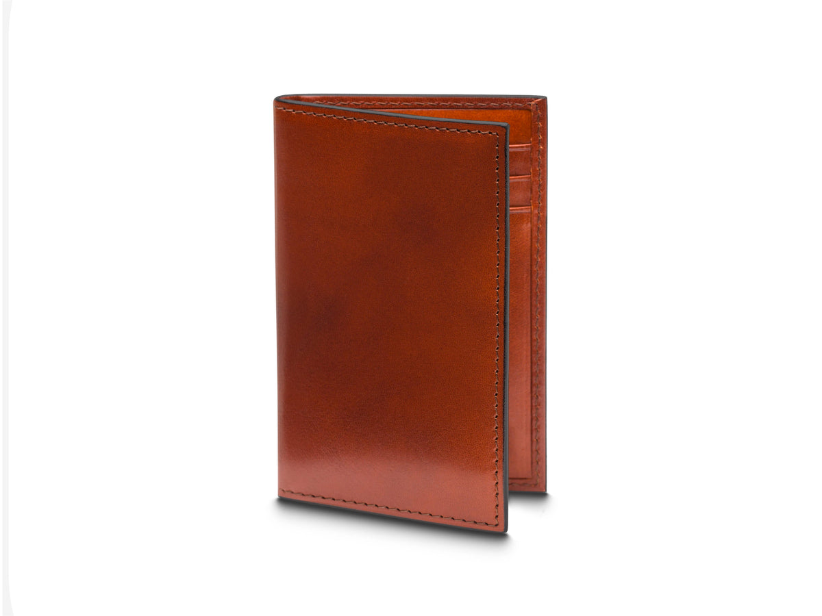 Italia Old Leather Vertical Card Case