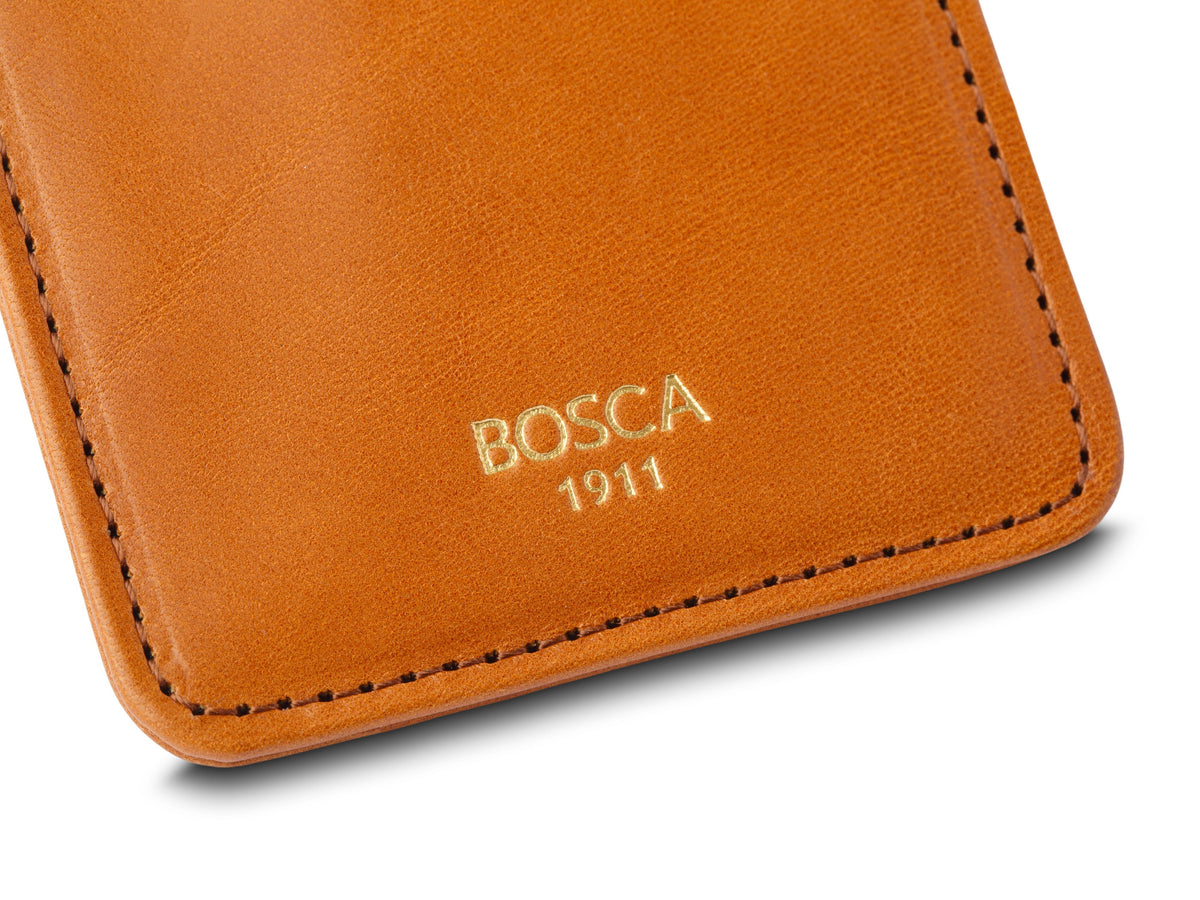 Old Leather Pull Tab Card Case