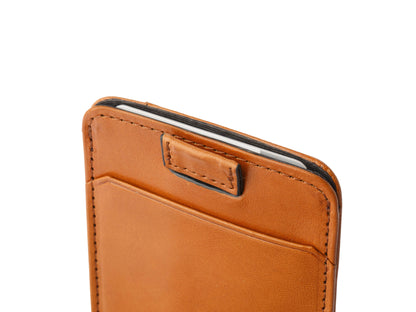 Old Leather Pull Tab Card Case