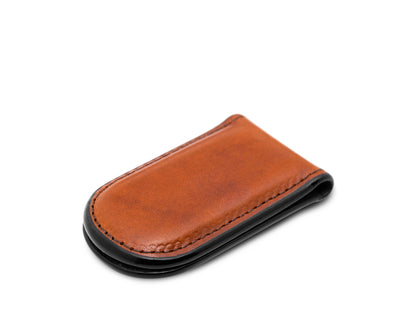 Old Leather Magnetic Money Clip