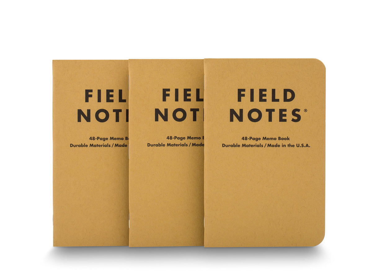 Field Notes Kraft Memo Book (3 Pack)
