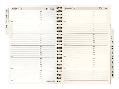 Spiral Address Minder Refill for Address Book / Weekly Minder