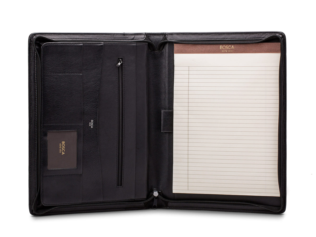 Nappa Vitello Deluxe Zip Around Portfolio Organizer