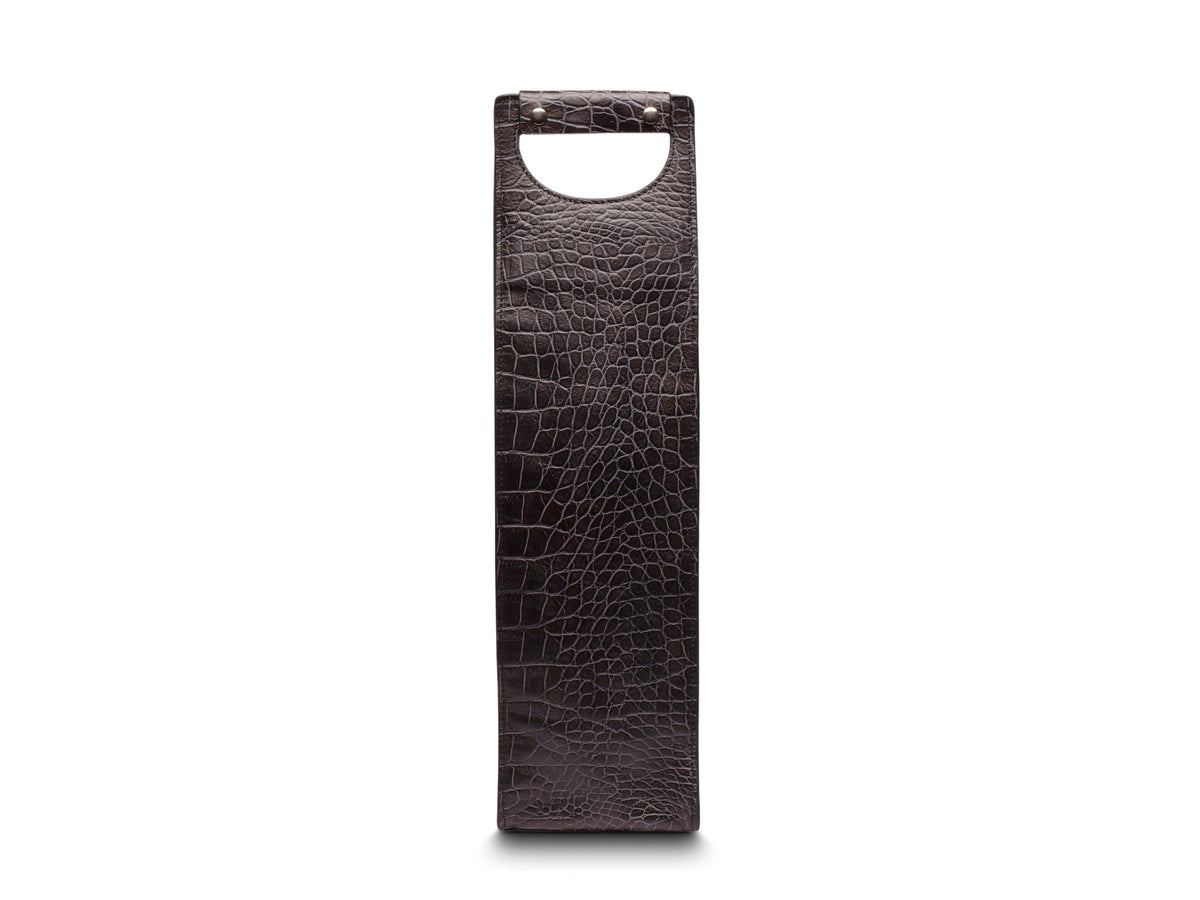 Vintage Crocco Single Wine Bottle Case