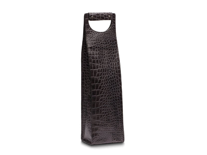 Vintage Crocco Single Wine Bottle Case