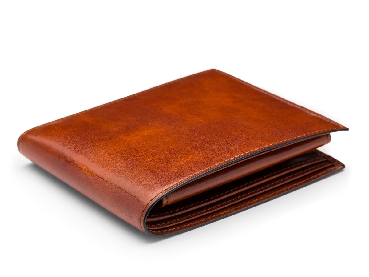 Old Leather Euro Credit Wallet w/ ID Passcase