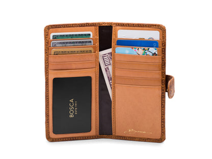 Bella Stille Slim Credit Case Ostrich
